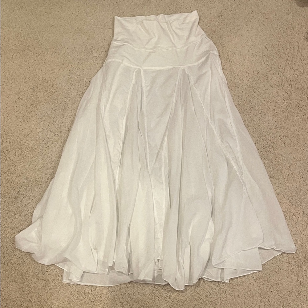 Hard Tail White Maxi Skirt